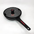 Зручна сковорода для індукційної плити Magio MG-1170 24см, Нова алюмінієва сковорода VK-19, фото 8