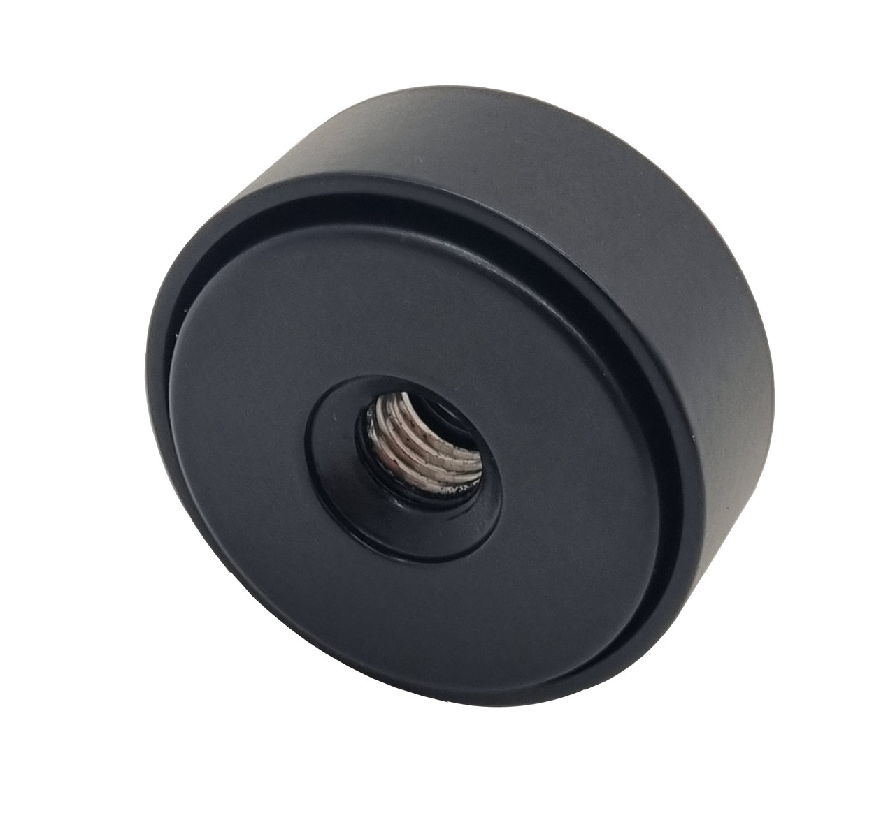 ODF-06-48-21-L17-27 Тримач для скла (дистанція) з регулюванням, для конектора d40 мм, різьба М8, чорний, фото 1