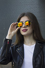 Окуляри Clubmaster жовті 9904-5