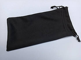 Мішечок для зберігання окулярів чорний з написом