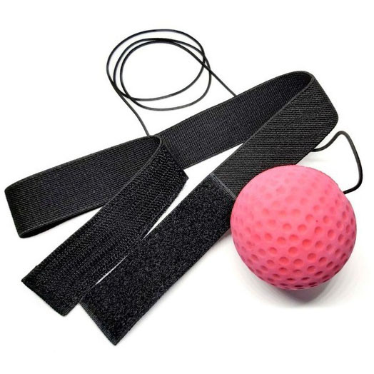 Файтбол на голову тренажер м'яч для боксу на реакцію для відпрацювання удару пов'язка м'ячик боксерський еспандер HY-46, фото 1