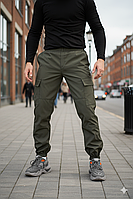 Штани чоловічі стильні хакі коттонові карго легкі тактичні брюки молодіжні комфортні повсякденні