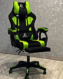 Крісло комп’ютерне з масажером до 150кг з подушками і підніжкою STUDENT KO23, фото 9