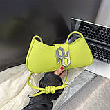 Дефект! Жіноча сумка 2734 багет чорна, фото 5