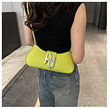 Дефект! Жіноча сумка 2734 багет чорна, фото 6