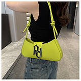 Дефект! Жіноча сумка 2734 багет чорна, фото 7