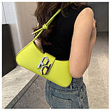 Дефект! Жіноча сумка 2734 багет чорна, фото 8