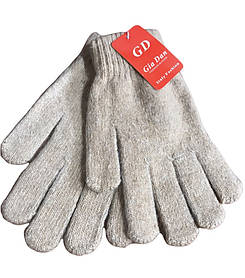 В'язані рукавички беж