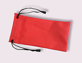 Мішечок для зберігання окулярів червоний