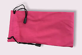 Мішечок для зберігання окулярів рожевий