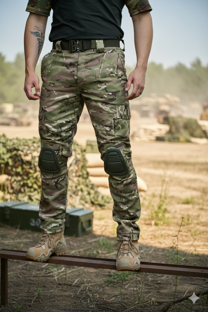 Штурмові штани тактичні з наколінниками карго тас армійські зсу нгу повсякденні демісезон на флісі міцні - фото 1 - id-p2771074554