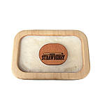 Свічка в прямокутному дерев'яному кашпо "Strawberry", фото 3