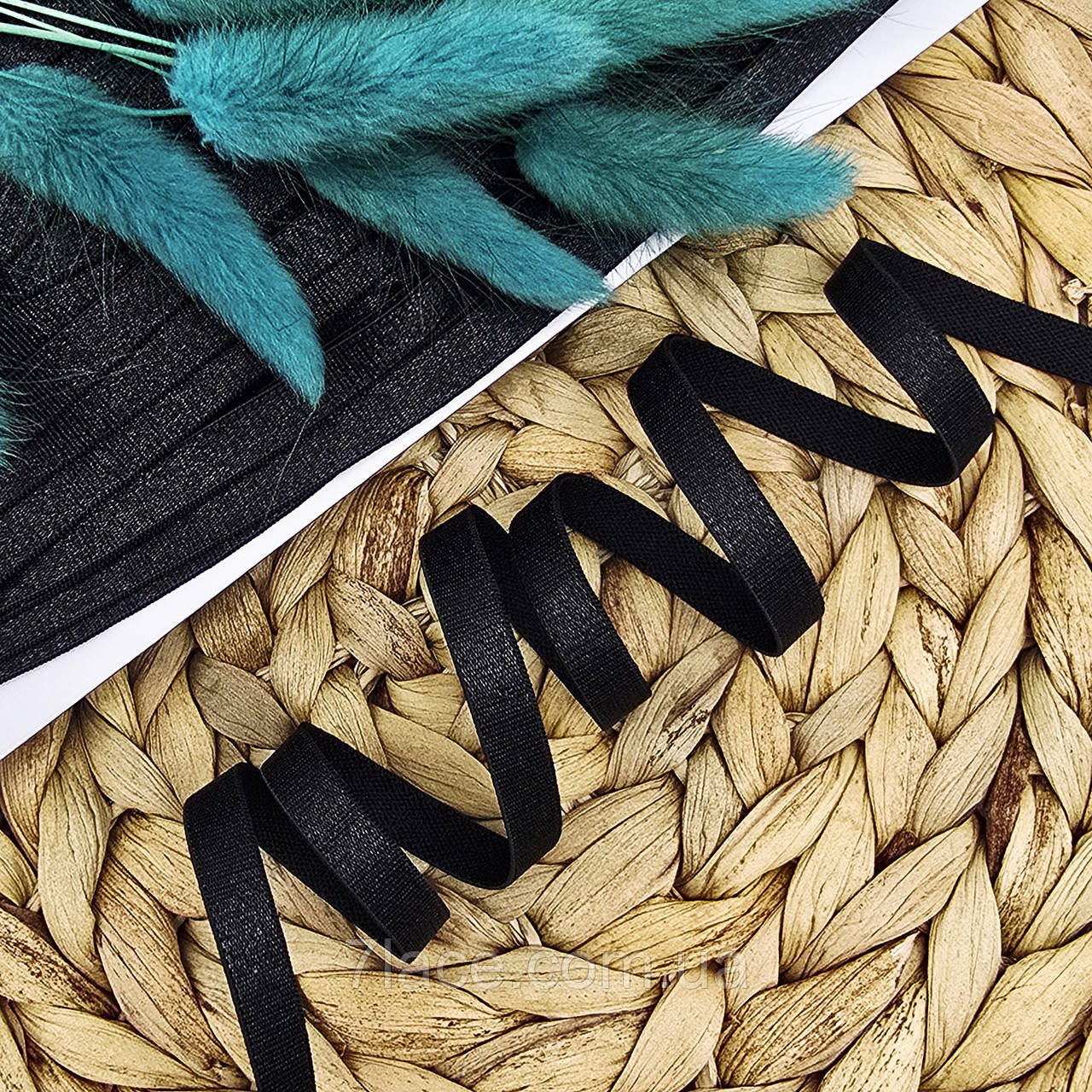 Бретельна гумка / ширина 0,6 см / колір чорний / замовлення від 1 метра, фото 1