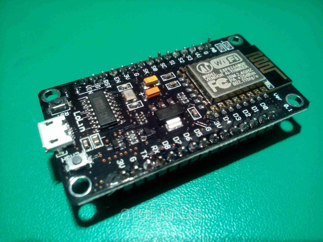 Wi-Fi модуль ESP8266 NodeMCU V3 (CH340), Arduino