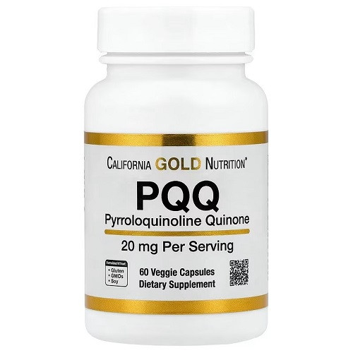 Активне довголіття California Gold Nutrition PQQ 20 mg (60 капсул.), фото 1