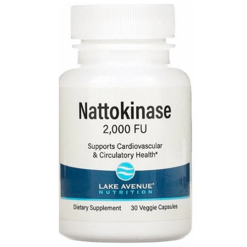 Наттокіназа Lake Avenue Nutrition Nattokinase 2000 FU (30 капсул.), фото 1