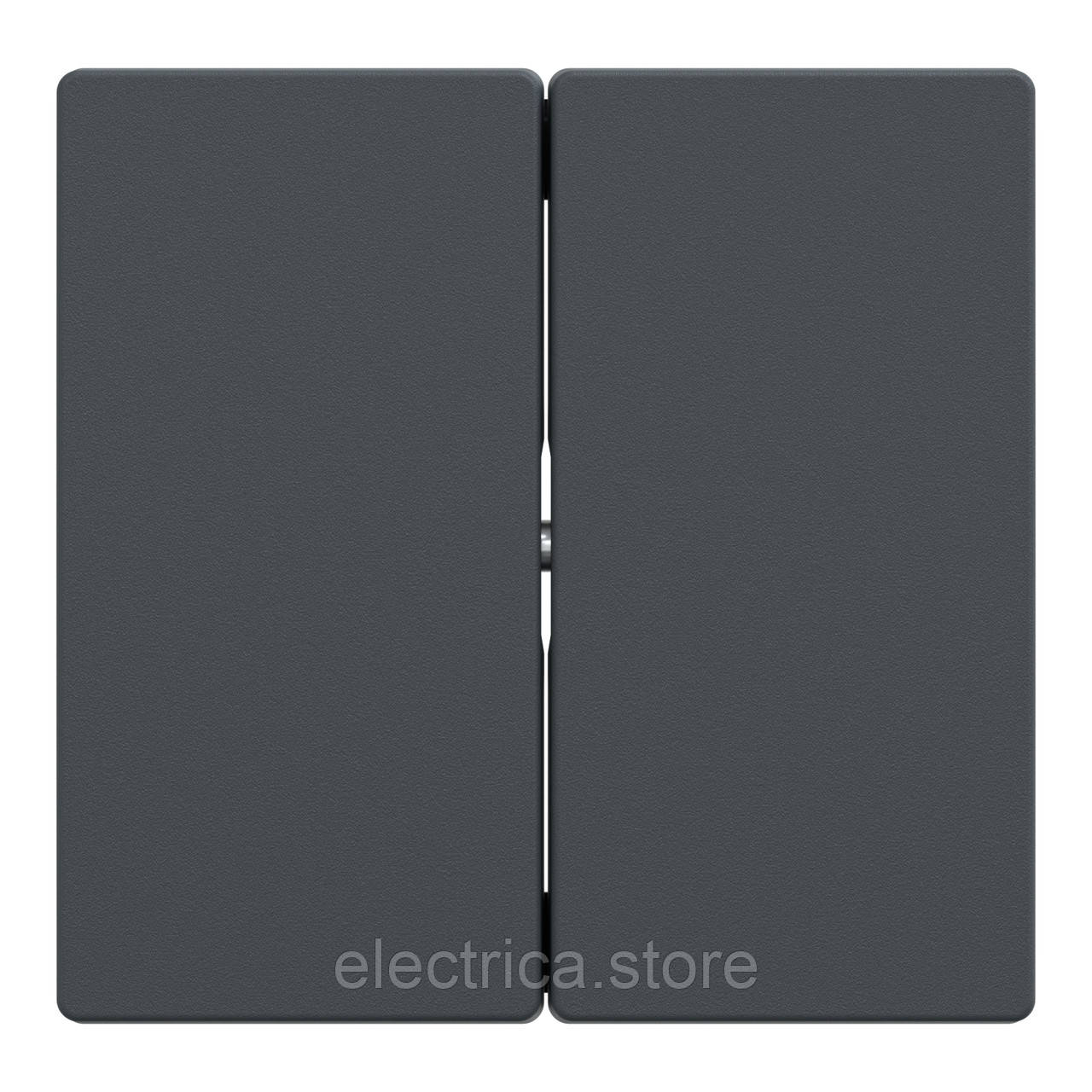 Клавіша подвійна SYSTEM M колір антрацит 433514, фото 1