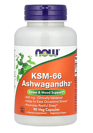 KSM-66 Ashwagandha 600 мг Now Foods 90 капсул