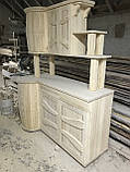 Буфет із натурального дерева під старовину з декором "Бочка", фото 6