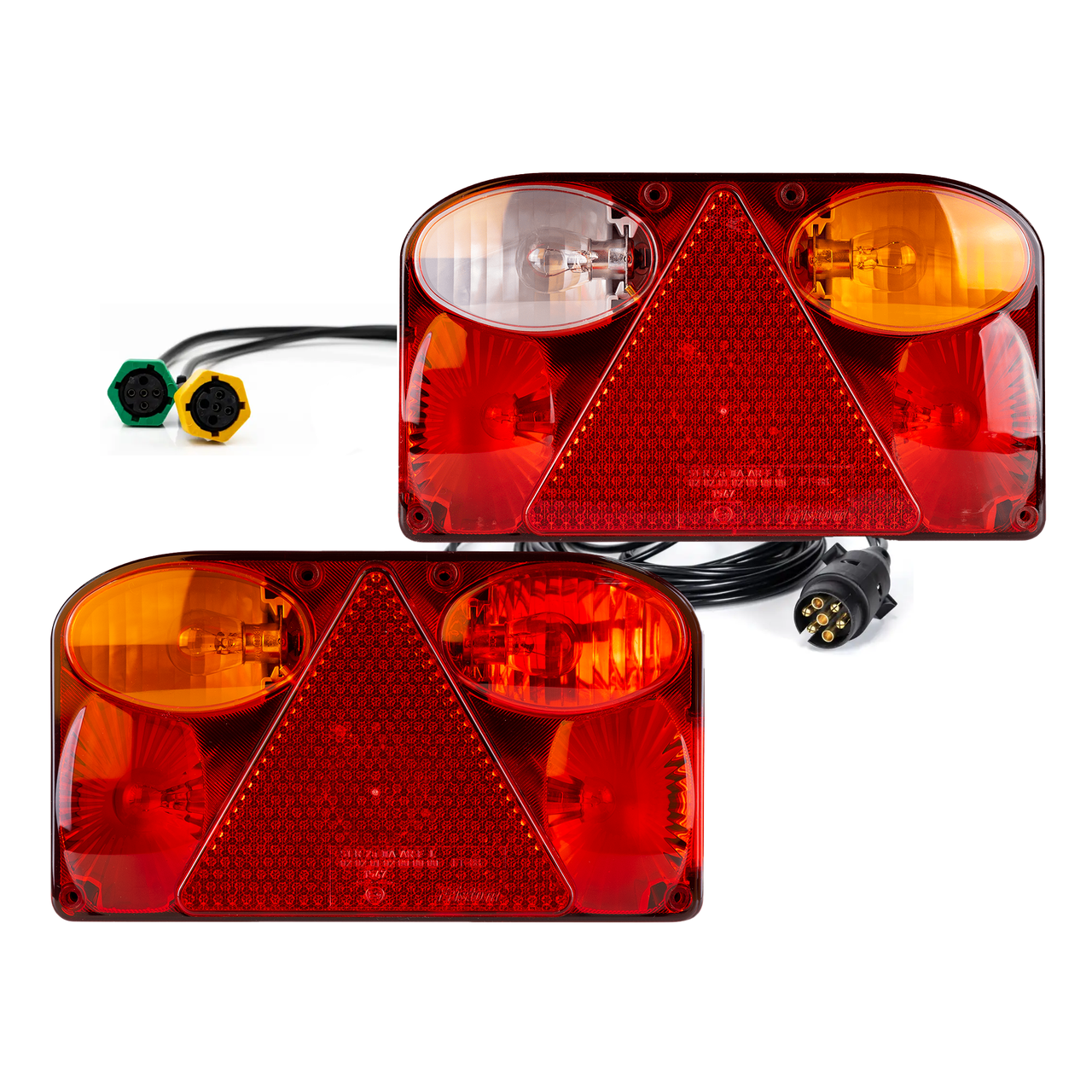 Ліхтарі на причіп задні FRISTOM FT-088 BAJONET із кабелем 3,5 м та 3 вилками, фото 1