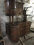 Буфет із натурального дерева під старовину з декором "Бочка", фото 4