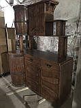 Буфет із натурального дерева під старовину з декором "Бочка", фото 3