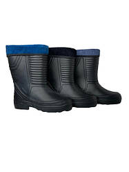 Зимові чоботи чоловічі (обшив) чорні вельвет, розмір від 40 до 45