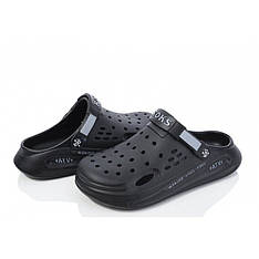 Крокси жіночі у чорному кольорі легкі та зручні, розмір 37-40