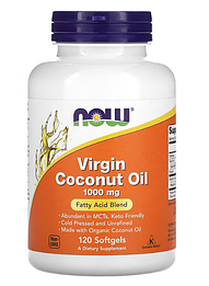 Virgin Coconut Oil 1000 мг Now Foods 120 капсул