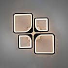 Світлодіодна люстра 72 Вт з пультом д/к та димером колір каркасу чорний D-9171/2+2BK, фото 5