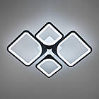 Світлодіодна люстра 72 Вт з пультом д/к та димером колір каркасу чорний D-9171/2+2BK, фото 4