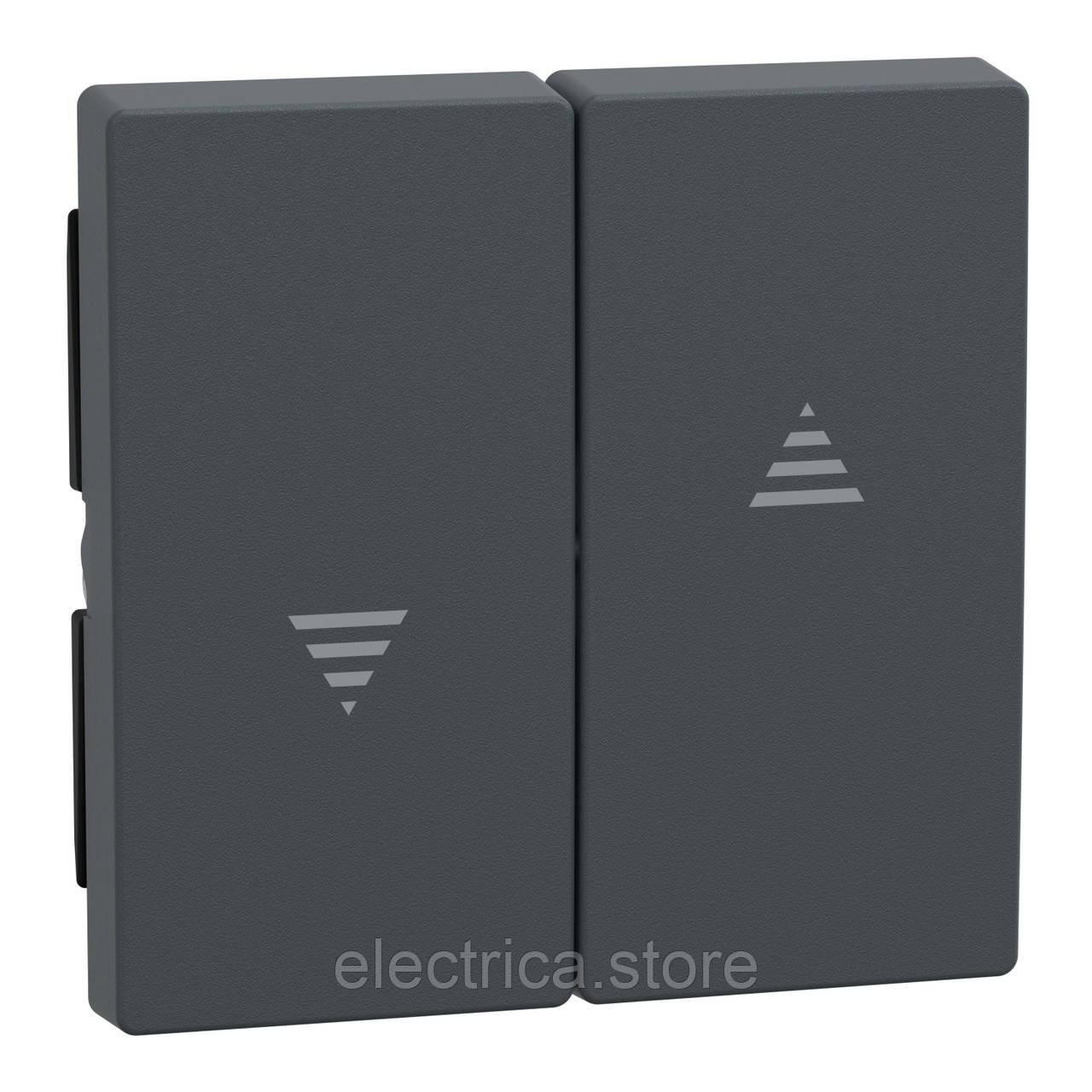 Клавіша подвійна жалюзі SYSTEM M колір антрацит 435514, фото 1