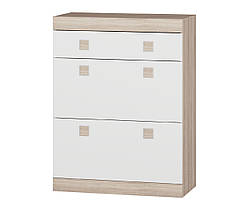 Тумба для взуття Соната 800, Дуб Сонома, Білий