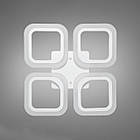 Світлодіодна люстра 55 Вт з пультом д/к та димером колір каркасу білий D-AS9171/4WH, фото 2