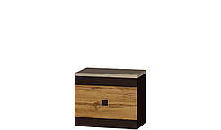 Тумба для взуття Соната 600, Венге темний, Дуб крафт золотий