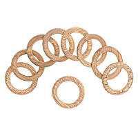 Кільце дерев'яне 55 мм, бук МАРМУР (з темними лініями), 1 шт.