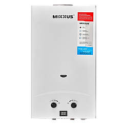 Газова колонка Mixxus GWH-0112 BASIC димохід 19.8kW, 12 л/хв Біла - WH0029
