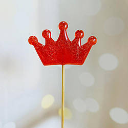 Льодяник з ізомальту "Корона" Червоний