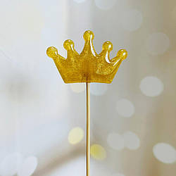 Льодяник з ізомальту "Корона" Жовтий