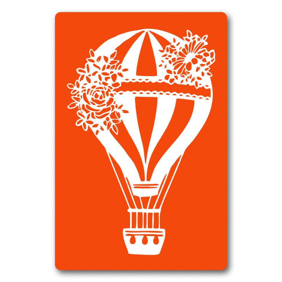 Трафарет для біо-тату Аеростат jx002-24*34см, розмір 24х34 см, фото 1