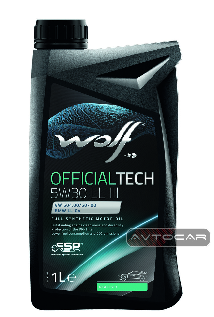 Синтетическое масло WOLF OFFICIALTECH 5W30 LL III от надежного ...