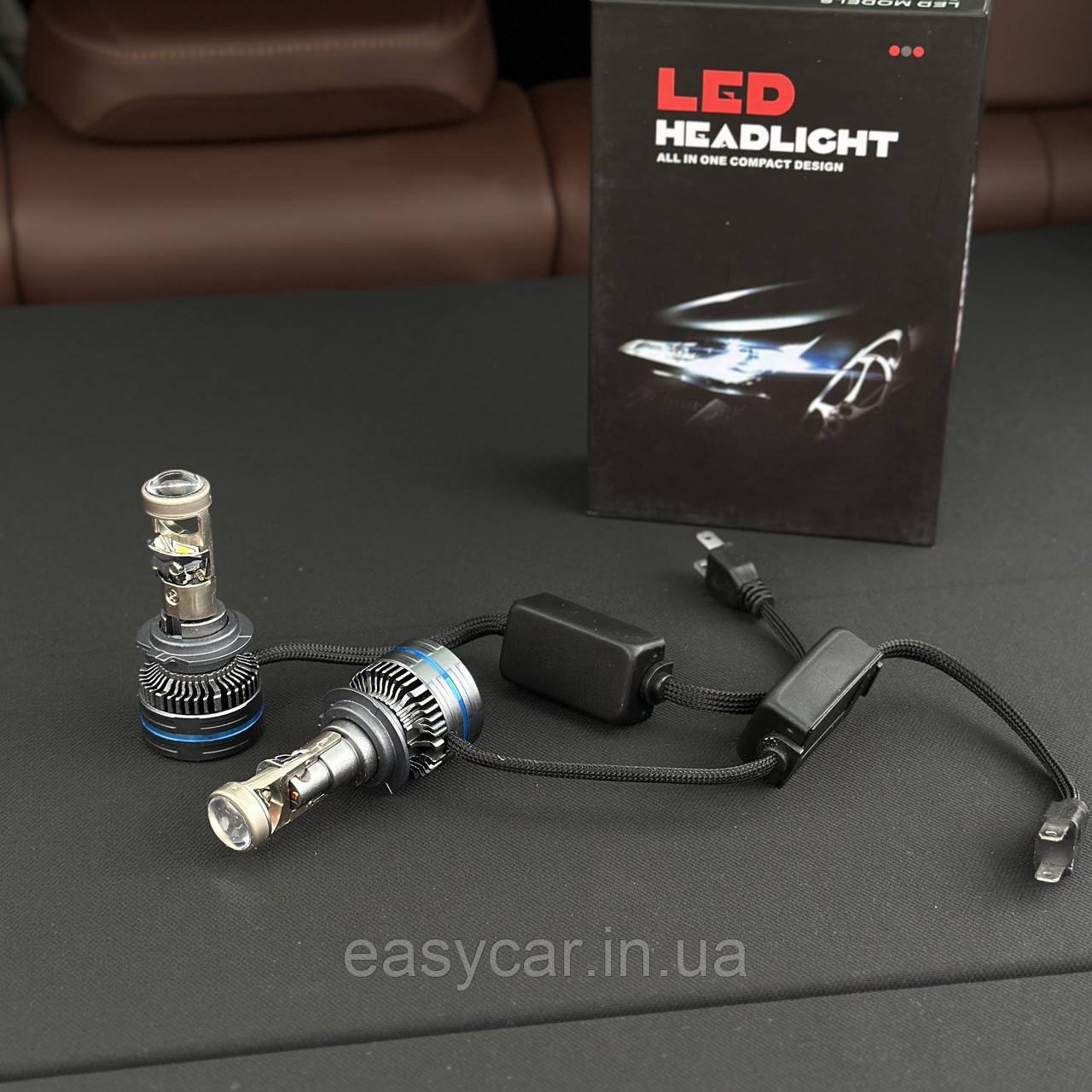 LED H7 50W (5500K) Світлодіодна лампа з лінзою, фото 1