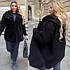 Стильна тепла сорочка з капюшоном на ґудзиках з баранчику на флісі ( верхній одяг ) Розміри: 50-52, 54-56, 58-60, фото 6