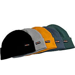 Шапка одинарна з відворотом для підлітків Розмір: 50-56 (17237)