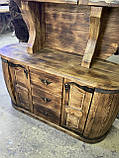 Буфет дерев'яний комплектований барною стійкою, масивний, фото 3