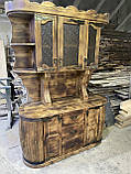 Буфет дерев'яний комплектований барною стійкою, масивний, фото 6