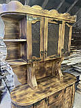 Буфет дерев'яний комплектований барною стійкою, масивний, фото 5