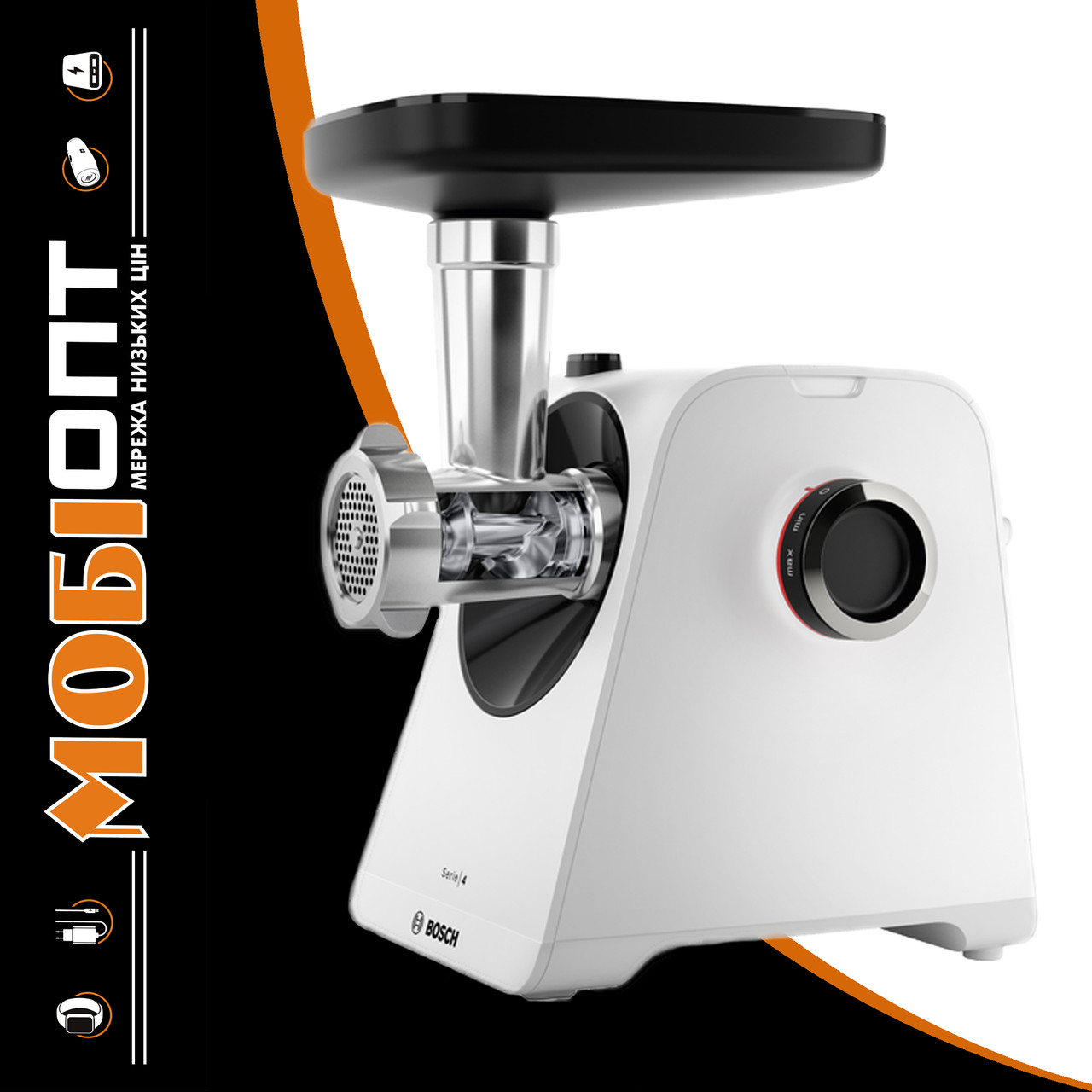 М'ясорубка Bosch MultiPower Series 4 MFWS420W White UA