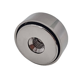 ODF-06-48-02-L17-27 Тримач для скла (дистанція) з регулюванням, для коннектора d40 мм, різьба М8, полірований