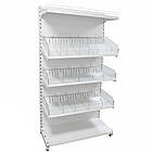 Стелаж кондитерський Рістел 1900*950 мм ТИП 7, приставний стелаж торговий, стелаж для спецій, стелаж для круп, стелаж для приправ, фото 4